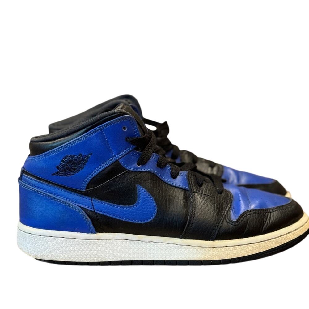 Nike Air Jordan Mid 1 Hyper Royal Boys size 6Y